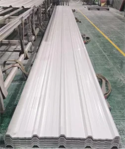 Hot Sale Modern Waterproof/Fire Heat Resistance UPVC Roof Tiles &amp; Panels Blue/White/Green 1.5/2/2.5/3mm for Industrial Use