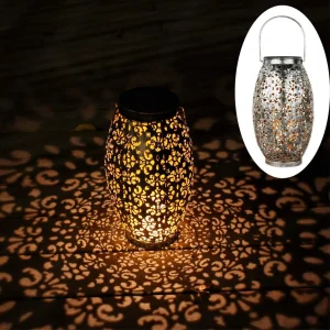 Adornos exteriores regalo mesa colgante luces solares faroles
