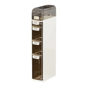 Narrow Bathroom Plastic Drawer Organizer