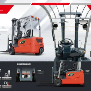 China OEM/ODM 3-Wheel Electric Lithium Battery-Powered Forklift Truck