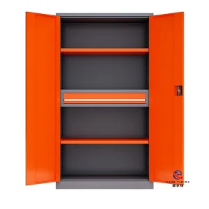 Professional Metal Tool Cabinet with Full Pegboard, Heavy Duty Steel Garage Storage Cupboard for Hardware Tool