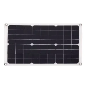 20W 18V Bendable Monocrystalline Silicon Solar Charger Semi-flexible Panel for 12V Batteries for RV Boat Car Marine Use