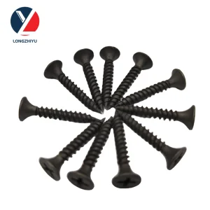 Flat Head Phillips Half Thread Wood Screw Yellow Zinc Gypsum Board Dry Wall Drywall Screws