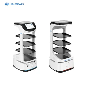 Autononmous Food Delivery Robot Robotic Service Waitress Robot for Hotel Restaurant Cafe