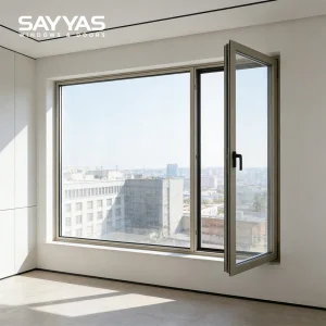 Impact Resistant 6060-T66 Aluminum Window for High-Rise 86mm Deep Frame Sayyas Windows JE86ows