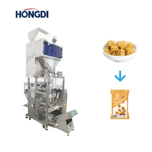 Vertical Form Fill Seal Granule Packing Machine with 4 Head Weigher for Beans Rice Pet Food Pellets