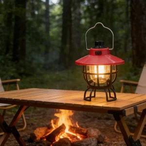 Vintage LED Camping Lantern for Camping, Hiking, Emergency &amp; Outdoor Decor