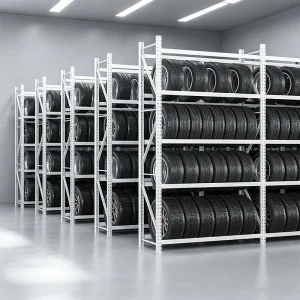 Multi-purpose Steel Tire Racks Powder Coated Corrosion Protection Storage Rack for Tire Industry