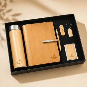 Custom Bamboo Wooden Eco Gift Set