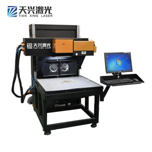 150W 3D Dynamic RF CO2 Laser Laser Marking Engraving Printing Machine for Shoes Leather PU Wood Jeans Large Format 3D Dynamic Focusing CO2 Galvo Laser Marking