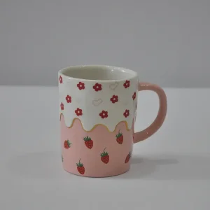Elegant Stoneware Mug for Coffee Tea Lovers