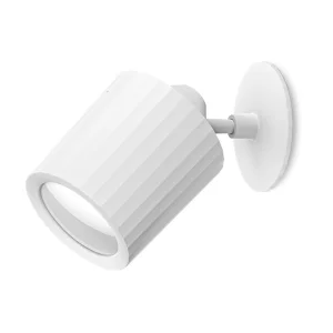 Hot Sale Modern White LED Plaster Gypsum Wall Lamp Attractive Decoration Warm White CCT Custom Packed Surface Mounted Indoor Use