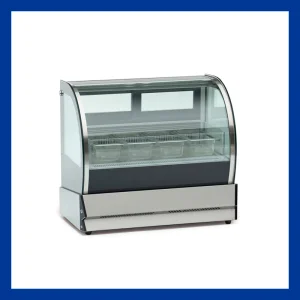 Ufq-6D Mini Tabletop Showcase (Curved glass) Commercial Showcase Display Cooler Cake Bakery Cabinet Automatic Defrost Mini Fridge
