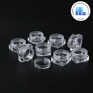 Manufacturers Wholesale Customized Color 3g 5g PS Square Cream Bottles Cosmetic Plastic Jars Plastic Boxes Screw Top Skin Care