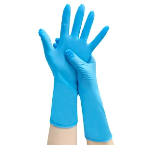 12'' Long Cuff Ambidextrous Powder-Free Disposable Nitrile Cleanroom Gloves