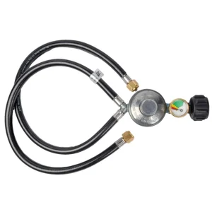 Y Splitter Propane Regulator, 2 Hose Low Pressure Regulator Kit for Most Lp Gas Grill, Heater, Camping Stove