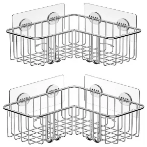 China Stylish Bathroom Corner Shelf for Space-Saving Storage Solutions,Stainless Steel Wall-mounted Bathroom Shelf, shower caddy Manufacturer, Suppliers