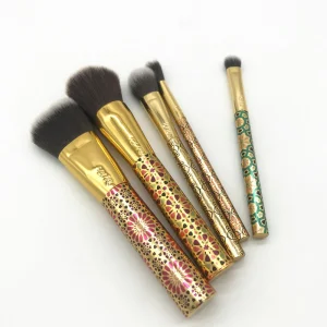 Conjunto de Ferramentas de Maquiagem com Pincéis Coloridos para Beleza e Arte de Unhas Personalizados