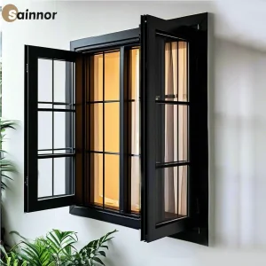 Soundproof Insulated Aluminum Window with Weather-Resistant Powder Coated Surface