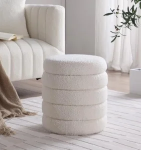 Modern Round Ottoman