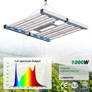 240W Indoor Dimmable Full Spectrum 4-Bar LED Growing Light Red &amp; Blue for Greenhouse &amp; Grow Tent Plants Aluminum Body IP65 Rated