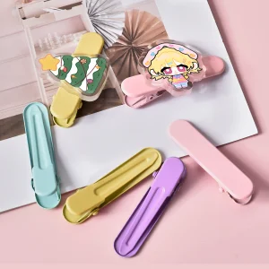 Promotional 2026 Make Your Own Design Custom Printed Acrylic Keychain/ Custom Printed Acrylic Charms Acrylic Hair Clip