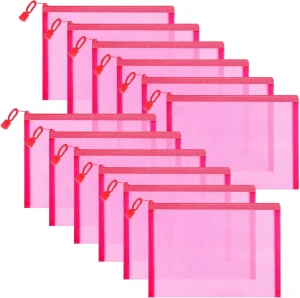 Nylon Mesh Zipper Pouch Bag