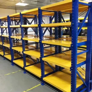 Heavy Duty Sheet Metal Storage Rack Warehouse Storage Shelf Assembly Warehouse Industrial Racks 300kg Iron Stacking Racks
