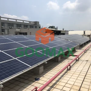 Goomax Innovative Solar Metal Roof Racking for Custom Tilt Angles