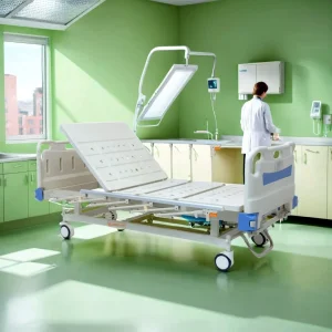 Manual Hospital Bed with Mattress