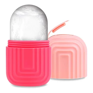 Face Skin Care Facial Ice Mold Cold Therapy Silicone Cooling Facial Massage Ice Roller for Eye Face Body