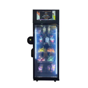 Weimi Office Fast Shopping Smart Fridge Snack Drink Vending Machine Weight Sensor for Sale Salad Sandwich Coffee