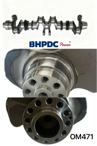 Eixo de manivela de aço forjado para motor a diesel Om471 4710310701 para Mercedes Benz