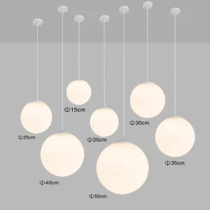 Lampadari Per Navi Da Crociera Frosted Acrylic Ball Cruise Ship Dining Room Light Customizable Restaurant Pendant Lamp Buffet Lighting