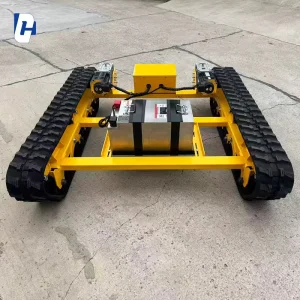 Custom Rubber Track Chassis with Electric Power System High Load and Wear Resistance Ideal for Equipment in Tough Environments