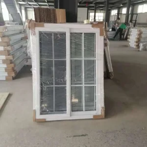 Low Price Sliding Fenetre PVC UPVC Frame Residential Windows with Tempered Glass and Screen