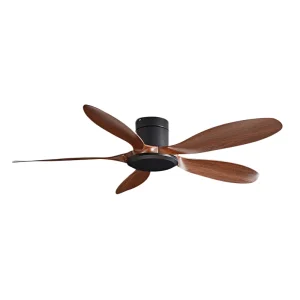 Wood BLDC Ceiling Fan NO Light Modern Living Room Fan