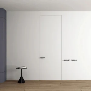 Low Price Wood Plastic Composite Majoys Customized Size Fireproof Interior WPC Hidden Door