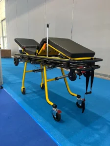[Mdk-D9] Foldable Convertible Ambulance Stretcher Trolley with Casters for Emergency Patient Transfer, Hospital Rescue and Medical Care Use