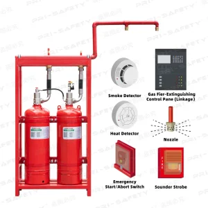 Clean Agent Novec1230 Fk-5112 FM200 Hfc-227ea Total Flooding Fire Suppression System From Factory Fire Extinguisher Factory