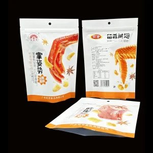Three Side Sealing Pouch with Zipper