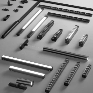 Ultra Thin 26 Series CCT Tunable Magnet Track Lighting System DC48V Surface Rails TUYA Smart LED Magnetic Lighting