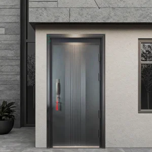 Wholesale Customized Modern Anti-Theft Stainless Steel Armored Metal Door Push-Pull Opening Finished Surface School 3-Year