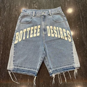 Custom Embroidered Patches Distressed Denim Shorts Morocco