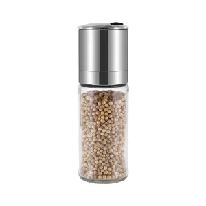 ODM Glass Salt and Pepper Grinder with Rotating Shaker Cap