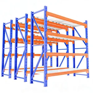 4-Tier Metal Storage Rack Shelf Garage Steel Storage Rack Metal Shelf Bolt-Free Rivet Shelf