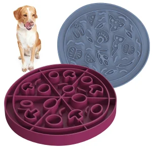 2025 Creative Pizza Silicone Dog Bowl
