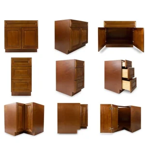 Armário de Base em Estilo Shaker Marrom Claro
