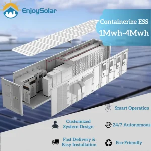 500kw 1MW 2MW Containerized Hybrid Solar Energy System with 1mwh 2mwh 3mwh Lithium Ion Battery Pack Storage