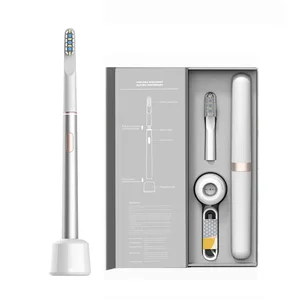 2025 Oem Design Adult Soft Bristle Slim Sonic Electric Toothbrush With Travel Case